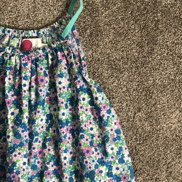 Mini Boden Printed Dress Set in Sea Breeze Blue Floral Print Size 7-8 Years - Picture 14 of 16